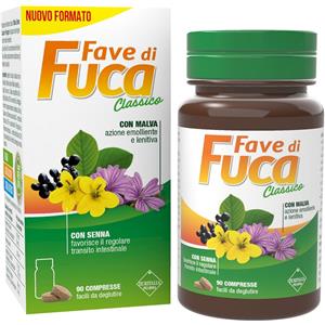 Coswell Fave di Fuca Classico - Integratore Alimentare per il Transito Intestinale con Malva, Senna, Cascara e Frangula - 90 Compresse