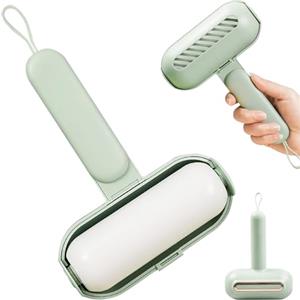 Dayinkes Rullo di lanugine riutilizzabile per peli di animali domestici, 14 cm, lavabile, con copertura, rotolo di pelucchi per capelli, vestiti (verde)