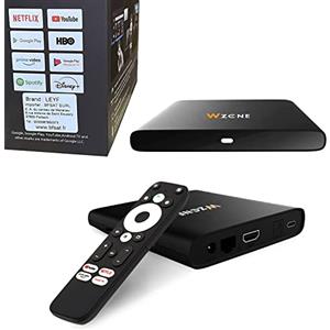 Leyf 4K Android TV Box Original Licensed by Google LLC and Netflix, Disney, Prime Video WiFi, Type-C, HDMI 2.1, USB 3.0, Ethernet, MicroSD/Smart Tv, Chromecast, YouTube