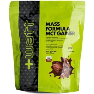 Watt Mass Formula MCT Gainer Cacao 907g - Integratore per Aumento Massa Muscolare con Carboidrati e Proteine