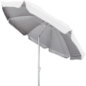 milani home - Ombrellone Spiaggia Con Antivento Palo In Alluminio Diametro 2,2 M Per Campeggio Spiaggia Mare Piscina Giardino