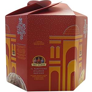 Tre Marie PANETTONE BASSO MILANESE MAXIMUM CON CANDITI CEDRO E UVETTA TRE MARIE 4 KG