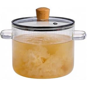 lvifloae pentola di cottura in vetro lvifloae con pentole a copertura 1 6L 54 once di pentole in vetro borosilicato adatto per la pasta di latte bollente in stufato e riso di pesce