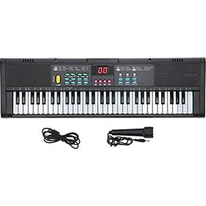 SEAFRONT Mini Piano Electrico, Tastiera Pianoforte 61 Tasti Tastiera Pianoforte Tastiera Elettronica Portatile Strumento Musicale 61 Key Piano Keyboard per Principianti Bambini Nero Pianola