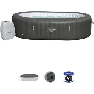 Bestway Minipiscina Idromassaggio Gonfiabile Mauritius Lay-Z-Spa AirJet per 5-7 Persone con App