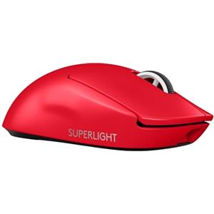 Logitech G PRO X SUPERLIGHT 2 SE mouse gaming wireless, mouse Pro-Grade da 60 g con 5 pulsanti programmabili, sensore a 44.000 DPI, >888 IPS, velocità di aggiornamento 1 kHz, USB-C, PC/Mac - Rosso
