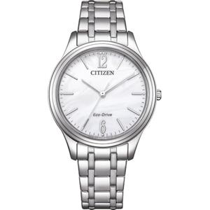 Citizen Eco-Drive Orologio solare da donna con cinturino in acciaio inox con diametro di 33 mm, diverse varianti, argento, Bracciale