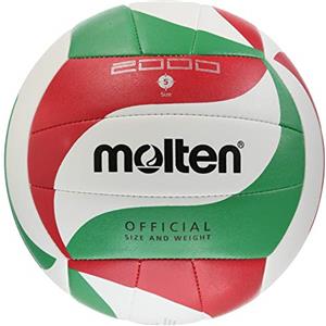 Molten, Pallone da pallavolo, Bianco (Blanc/vert/rouge), Misura 5