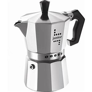 Bialetti Aeternum Junior Caffettiera Espresso per 6 Tazze, Alluminio, 17 x 10 x 21 cm