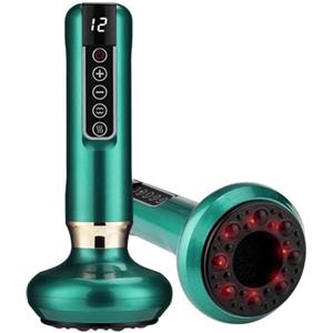 Impact - At Your Corner Smart Vacuum Cupping - Coppettazione Elettrica 12 Livelli - Massaggiatore Anticellulite e Cervicale con Luce Rossa e Calore - Coppette Massaggio per Recupero Muscolare e Cupping Therapy