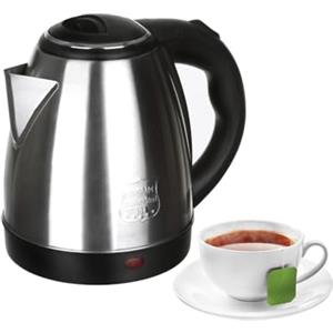 KASANOVA Bollitore elettrico 1,5 litri in acciaio inox argento