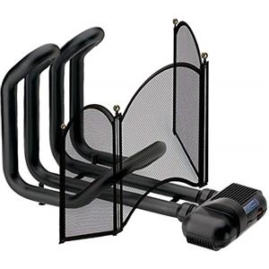 Vortice 70710 Termoventilatore da Caminetto Caldofà Vortice con Parascintille, Nero