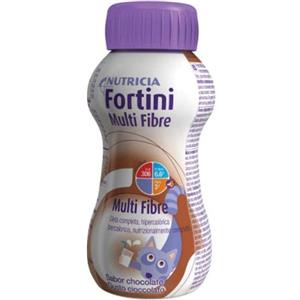 Nutricia Fortini Multi Fibre Gusto Cioccolato 200 ml - Nutrizione Completa per Bambini Inappetenti