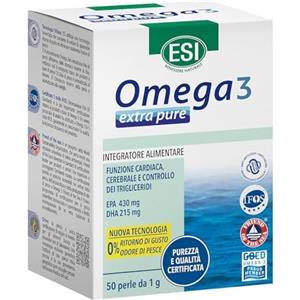 APOWUS ESI, Omega 3 IFOS Extra Pure, Integratore Alimentare di Olio di Pesce Concentrato con Vitamina E, Contribuisce ai Normali Livelli di Trigliceridi e alla Funzione Cardiaca, Senza Glutine, 50 Perle