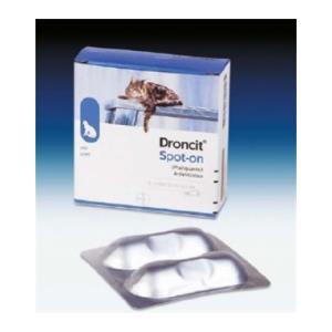 VETOQUINOL (FR) S.A. Droncit Spot-on Soluz 4 Tubetti 0,5 Ml 20 Mg