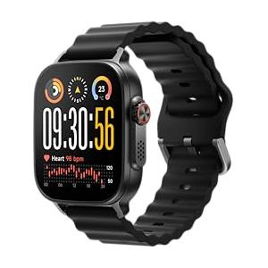 realme Watch 5 Smartwatch Donna Uomo, 1.97" AMOLED Orologio, Chiamate Bluetooth, 108+ Modalità Fitness Smart Watch, GPS, Contapassi/Cardiofrequenzimetro/Sonno/NFC/IP68, Batteria 16 Giorni, Nero