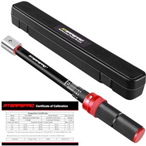 ATsafepro Chiave dinamometrica regolabile 5-60 Nm, 9 × 12 mm, chiave dinamometrica intercambiabile per HVAC Mini Split, sistema di refrigerazione, manutenzione di bici, moto e auto