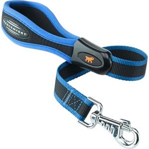Ferplast ERGOCOMFORT GM Guinzaglio per Cani Ergonomico - Presa Sicura con Morbida Imbottitura - Antiabrasione - Cuciture Rifinite Extraresistenti - Design Italiano - 55 x 2,5 cm, Blu