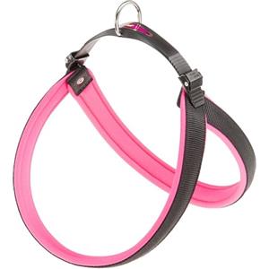 Ferplast Pettorina per Cani di Taglia Grande AGILA FLUO 7 Pettorina Cani con Morbida Imbottitura, Sistema di Sgancio e Aggancio Rapido, Misura del Torace 63-71 cm. Rosa