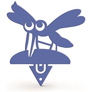 Alubox 98ZZINOZANZARAAZ Porta Spirale Antizanzare da Piantare Zanzara, Azzurro