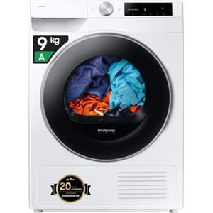 Samsung Asciugatrice AI Control DV90DG6845LE/U3, 9 kg, Pompa di Calore, Wifi, AI Dry+, Air Wash, Tecnologia Optimal Dry, Carica Frontale, 60L x 85H x 60P cm