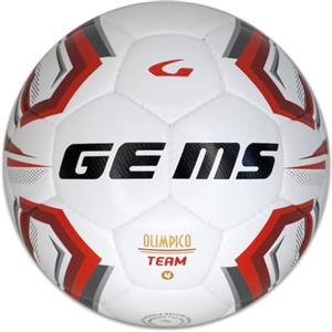 Gems UN06-0312 OLIMPICO TEAM UNISEX Pallone da calcio BIANCO/ROSSO Taglia 4