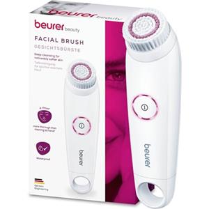 Beurer FC 45 Spazzola per la Pulizia del Viso 4 volte più efficace, Impermeabile (IPX 7), 2 velocità, skincare profonda e delicata, Rotazione a 2 livelli, Spegnimento Automatico, 2 batterie incluse