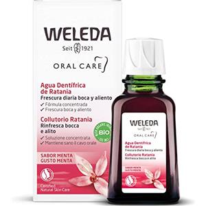 Weleda Colluttorio Ratania, potente colluttorio concentrato naturale, per un alito fresco e gengive sane, a base di estratti di mirra e radice di ratania (1X 50 ml)