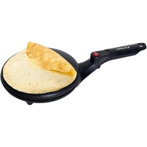 SOKANY SK-5208 Crepiera elettrica con Manico - Crepes Maker, Crêpes Maker Antiaderente, Temperatura automatica, Diametro 20 cm, Piastra Crepes Macchina Portatile