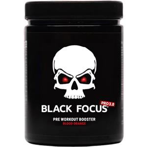 Black Focus Pro 3.0 Pre-Workout Potente 400 g - Formula ad Alta Intensità con Caffeina, Zynamite, L-Citrullina, Oxystorm - Arancia Rossa - Made in Germany - 20 Porzioni