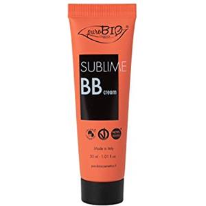 PuroBIO BB Cream Sublime 02 - Crema colorata 30 ml, texture sottile e effetto seconda pelle