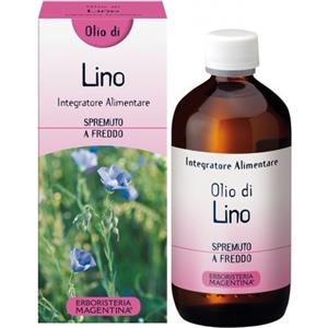 Erboristeria Magentina Olio di Lino 250ml - Integratore Omega-3 per il Metabolismo dei Lipidi e Benessere della Pelle