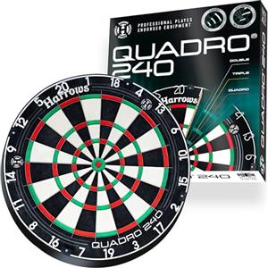 Harrows Quadro 240 - Bersaglio per Freccette Iconico con Aree di Punteggio Innovative