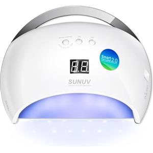 SUNUV Lampada UV LED Unghie Professionale, Asciuga Unghie e Lampade UV Fornetto Unghie Semipermanente per Gel SUN6