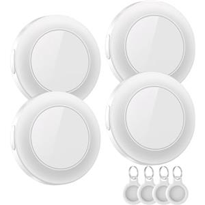 taobosec Air Tracker Tag 4 Pezzi, Bluetooth Localizzatore Compatibile con Apple Find My (solo iOS), IP67 Impermeabile, Smart Tag per Trovare Bagagli, Zaini, Valigia, Batteria Sostituibile