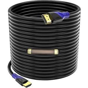 Rommisie Cavo HDMI 4K/60HZ 30m (HDMI 2.0, 18 Gbps) Connettori Placcati Oro Ad Alta Velocità, Ethernet Audio Return, Compatibile 3D Con Laptop PS3 PC HDTV Proiettore