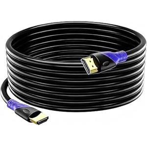 Rommisie Cavo HDMI 4K/60HZ 12m (HDMI 2.0, 18 Gbps) Connettori Placcati Oro Ad Alta Velocità, Ethernet Audio Return, Compatibile 3D Con Laptop PS3 PC HDTV Proiettore