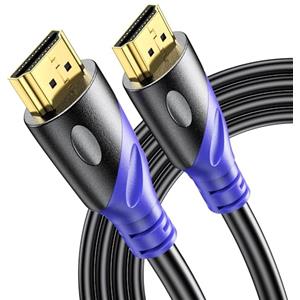 Rommisie Cavo HDMI 4K/60HZ 10m (HDMI 2.0, 18 Gbps) Connettori Placcati Oro Ad Alta Velocità, Ethernet Audio Return, Compatibile 3D Con Laptop PS3 PC HDTV Proiettore