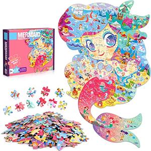 FORMIZON FORMIOZN Puzzle per Bambini, 128 Pezzi Puzzle Bambina Jigsaw, Puzzle Rotondo Per Bambini, Ragazza Ragazzo Regalo Puzzle, Educativo Giocattoli 3 4 5 6 7 8 9 Anni
