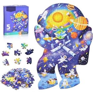 FORMIZON FORMIOZN Puzzle per Bambini, 108 Pezzi Puzzle Bambina Jigsaw, Puzzle Rotondo Per Bambini, Ragazza Ragazzo Regalo Puzzle, Educativo Giocattoli 3 4 5 6 7 8 9 Anni (108 Pezzi)