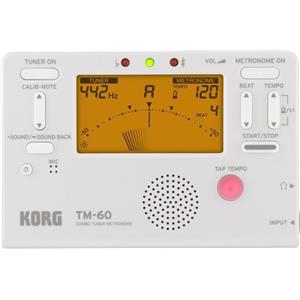 Korg TM-60-WH White Accordatore Metronomo Tone Trainer