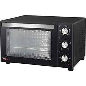 Melchioni Family | Forno Elettrico Ventilato DEVIL, Capacità 32 litri, 3 Modalità di Cottura, Timer da 60 Minuti, 1500W, Doppio Vetro, Luce Interna e Temperatura Fino a 230° C, 49 X 46 X 31 cm