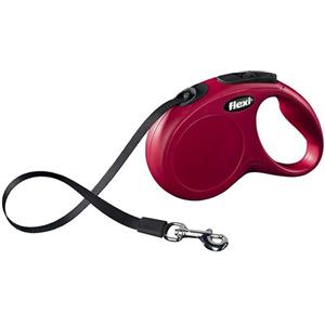 Flexi Classic S Fettuccia - Guinzaglio Estensibile Cani Piccoli - Rosso - 5 mt