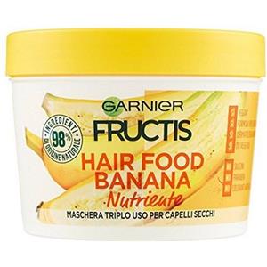 Garnier Fructis Hair Food Banana - Maschera Nutriente 3 in 1 Per Capelli Secchi 390 ml