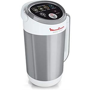 Moulinex LM841110 Easy Soup, Soup Maker con Acciaio Inossidabile, Facile Da Usare per Preparare Zuppe e Frullati, Capacità 1.2 Litri, 4 Programmi di Cottura e Sistema di Mantenimento al Caldo