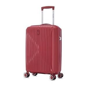 CELIMS - Valigia Media in Polipropilene 65 cm | Valigia Media | Bagaglio 65 cm | Lucchetto TSA | 8 ruote a 360° | Rosso