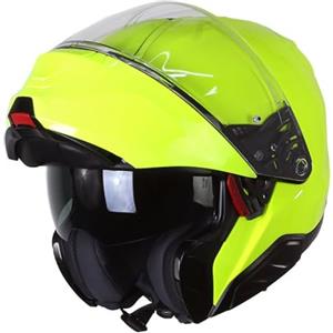 HJC, Casco Moto Modular RPHA91 SOLID Fluorescent Green, M