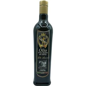 De Luca Olio Extravergine Di Oliva Evo 100% Italiano Monocoltura Carolea Estratto a Freddo Made In Calabria De Luca L'eccellenza Italiana Che Fa Sognare Il Mondo (750ml)