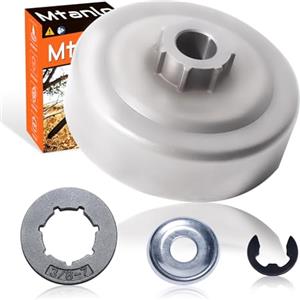 Mtanlo 99944400395 - 7T tamburo frizione E-clip kit per Echo motosega CS-352 CS-310 305S, tamburo frizione, rondella , clip elettronica, pignone cerchione.