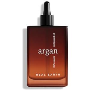Real Earth Stories Olio di Argan e naturale spremuto a freddo per capelli, unghie, barba, smagliature e trattamento anticaduta 100% puro. 100 ml (Confezione da 1)